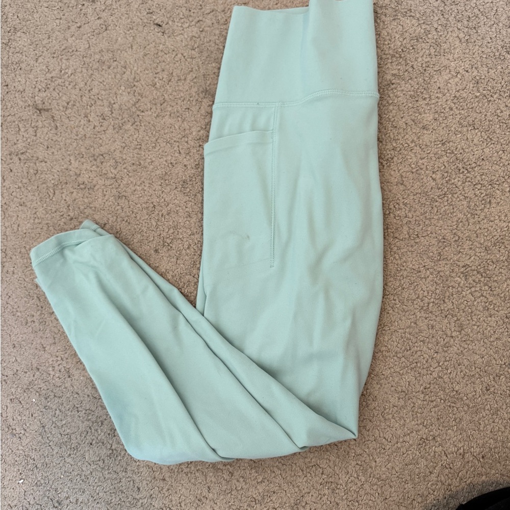 Athleta Light Green Leggings